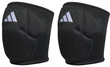 adidas Ginocchiere da pallavolo unisex, 12,7 cm, nero/bianco, taglia M