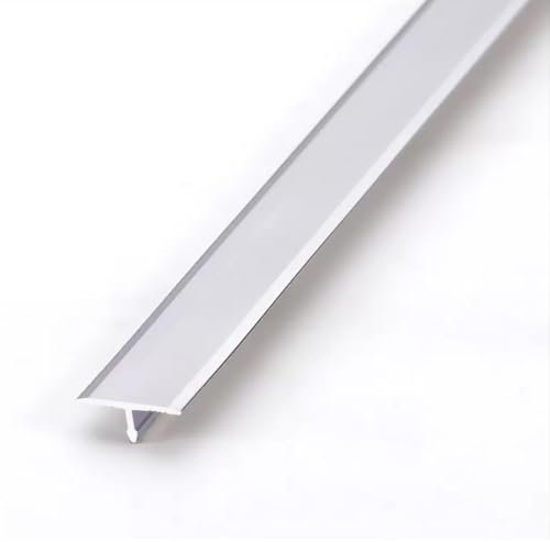 LIYI929GP Profilo di Transizione 90cm, Piatto, Profilo A T Alluminio Guida di Transizione Anodizzata, Aderentemente Aderente, Facile da Tagliare Striscia Sottoporta per Dividere Doccia A Pavimento