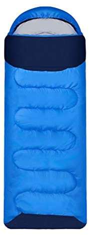 Outdoor Sleeping Bag, Single 3 Season Sleeping Bags for Adults and Kids, Compact, Lightweight, Waterproof Including Free Compressor Bag