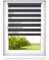 time4blinds Tag und Nacht Doppelrollo Mini - Fensterrollo Tag und Nacht - Rollo ohne Bohren - Sonnenschutz - Rollos für Schlafzimmer - Jalousien für Fenster - 80 x 250 cm - Anthrazit - Rechts
