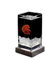 Aquarium Complet Réservoir de poissons carré hautement translucide, réservoir de poissons de combat avec Base en bois, réservoir de poissons tropicaux en verre épais, petit aquarium de bureau Bac à Po