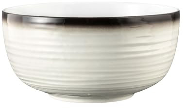 Seltmann Weiden Terra Foodbowl 17 cm, 1520 ml, Servierschale mit spiralförmigem Relief, Spülmaschinen- und mikrowellenfest, Porzellan, Corso