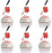 18 pieces classic horror movie themed 16th birthday happy cupcake toppers set - this is a great fright theme party or horror movie party bloody knife decoration supplies - LIANGSS