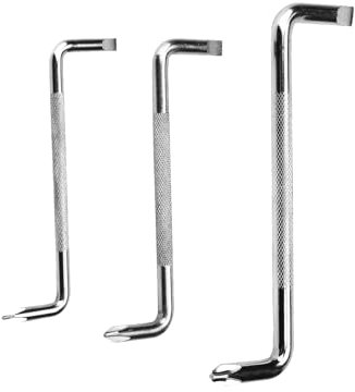 Xvnoesza 3Pcs Tool, Z-Shaped Double-End Screwdrivers, Wrench, Set, Ergonomic Anti-Slip Grip, 3 Sizes for Tight Spaces, Metal, 15.5 x 9 x 0.78 cm, 108 g, Indoor Use, Metal