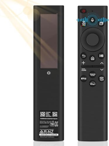BN59-01385A Ersatz Fernbedienung Solar für Samsung, Solar Charging Sprachfernbedienung Kompatibel mit Samsung Smart TV 2021-2022 4K HD