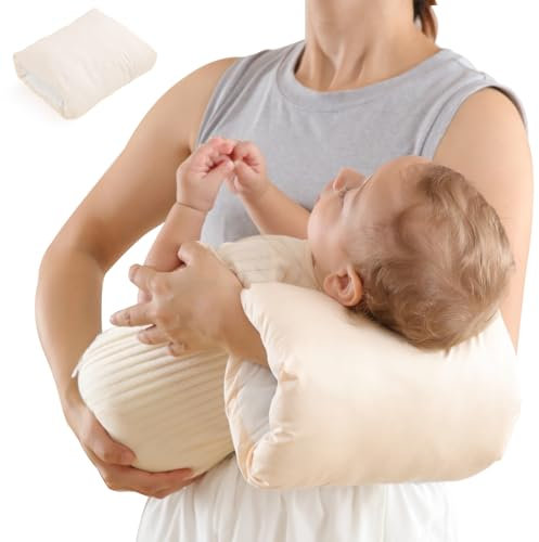 PEIPEIWU Waterproof Nursing Arm Pillow,Breastfeeding Pillow,Cozy Cradle, Cozy Cradle Pillow, Cozy Cradle Arm Pillow, Soft Nursing Arm Pillow (Beige)