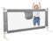 Willonin Bettgitter 150/180/200 cm, Fallschutz, höhenverstellbar 70 – 105 cm, Bettgitter für Kleinkinder, Bettgitter mit belüftetem Netz, einfach zu montieren (200 cm, grau)