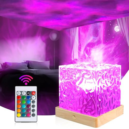 Dreamy Cubby Proiettore luce nordica, 16 colori Ocean Wave Proiettore con telecomando, lampada Aurora, luce notturna per bambini adulti camera da letto soffitto decorazione camera