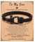 IKOPFLN Always Remember Bracciale,Fibbia a Ferro di Cavallo Vintage Intrecciata a Mano Corda Nautica Milanese Bracciale Mamma e Papà Regali Ispiratori per Figlio Accessori da Uomo
