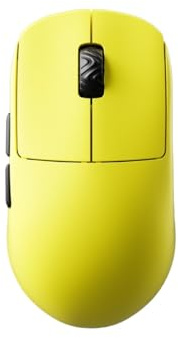 SCYROX V8 Amarillo inalámbrico 2,4 GHz, compatible 8K, ultra ligero 36 g, interruptor óptico, sensor Pixart 3950, 8000 Hz, llave 8K, alto rendimiento, ratón