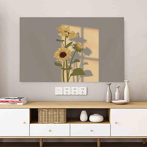Cooalinar TV Staubschutz,Indoor Fernseher Bildschirmschutz Abdeckung,TV Cover Staubhaube Haube,Staubdicht Tv Abdeckung,Elastisch,Indoor Staubschutz,3D-Motive,Für TV Und Monitor 24 Bis 65 Zoll