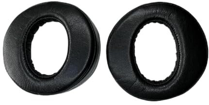 Almohadillas de Repuesto para Sony PS4 Platinum Wireless, Almohadillas Auriculares para Sony PS4 Modell CECHYA-0090, Espuma de Memoria y Cuero Proteico (Negro)