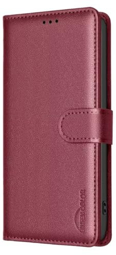 Lederhülle für Motorola Moto Edge 60 Fusion Hülle, RFID-Blockierung Premium PU Schutzhülle Flip mit Tasche Case Handytasche Brieftasche Magnet Kartenfach Handyhülle für Motorola Moto Edge 60 Fusion,