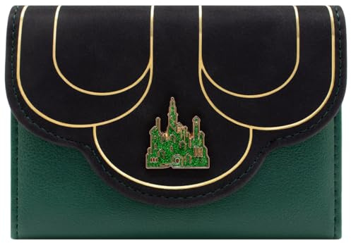 PocketGear Smaragd Der Zauberer von Oz Stadt Hexe des Westens Portemonnaie Tri-Fold Münzfach & Kartenhalter, Grün