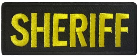 Sheriff Aufnäher Gelb Weiß Schwarz | 1 Stück