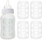 Silicone Sleeve for Glass Bottle, 4PCS Silicone Sleeve for Glass Bottle, Heat Insulation Non Slip Flexible Covers for 120ml Wide-Mouthed Baby Bottles Traveling