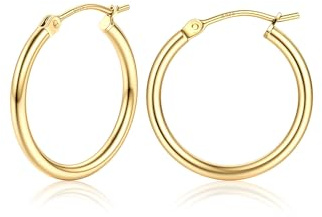 Chriscoco Creolen Silber 925 Creolen Gold Damen 15/20/25/30/40/50/60/70MM | Ohrringe Silber 925, Creolen Große Mittelgroß Klein, Goldene Ohrringe Damen, Hypoallergene, Leichte
