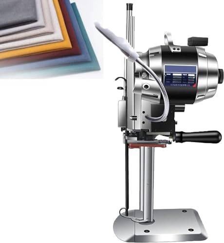 Electric Rotary Fabric Cutting Machine with Automatic Knife Sharpener and Free Blades