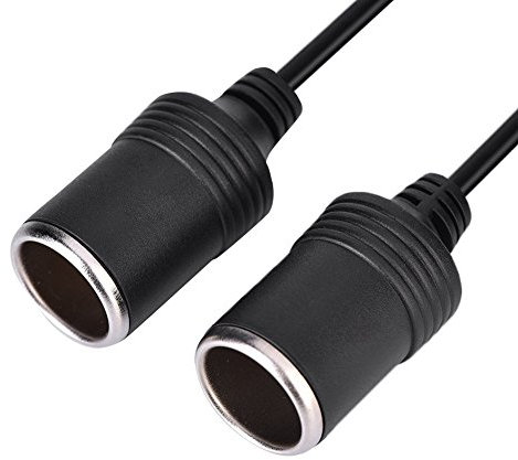 Cable del Cable de extensi¨®n del Encendedor de Cigarrillos del Coche Cable del Encendedor de Cigarrillos de 2 Macho a Hembra de 12V / 24V