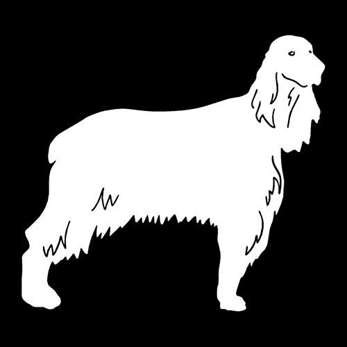 SUIFENG Aufkleber 14 x 12.7CM Irish Setter Hund Auto Aufkleber Wasserdicht Vinyl Aufkleber Auto Styling Stoßstange Zubehör Schwarz/Silber