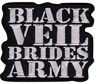 SigitasTrading Black Veil Brides Army Us Post H_1 Aufnäher Besticktes Patch zum Aufbügeln Applique