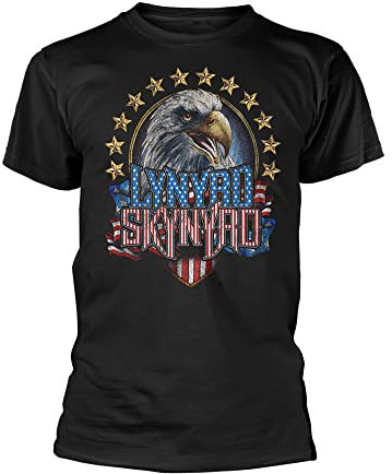 Lynyrd Skynyrd T Shirt Eagle Band Logo Nue offiziell Herren Schwarz XL