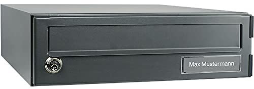 Burg Wächter Paketbox eBoxx für draußen, für alle gängigen Paketdienste, Witterungsbeständig, verzinkter Stahl, 20 l Volumen, A 625 ANT, Anthrazit (ähnlich RAL 7016), 41970