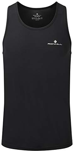 RONHILL Men's Core Vest, Black/Bright White, M