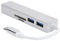 5-in-1-Typ-C-Hub, tragbare 5-Port-USB-C-Hub-Dockingstation mit 2X USB 3.0+ kleinem Speicherkartensteckplatz + Speicherkartensteckplatz + RJ45-Gigabit-Ethernet-Anschluss, PC-Tablet-Laptop-Computer