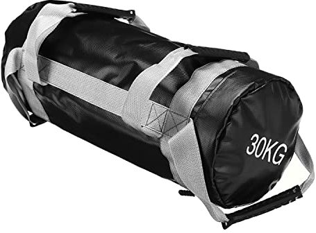 YZBBSH Fitness Bag Sandsack 5 10 15 20 25 30 kg Power Bag aus Kunstleder Verstellbarer Gewichts Sandsack mit Griffen für Functional Fitness Gewichtssack,30kg