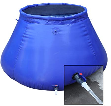 zklaseot Abdeckplane, PVC Wassertank Hohe Kapazität, Faltbar Wagen Wasserblase Landwirtschaftlicher Wassersack Zisterne, Leicht Zu Tragen, Sicherer Kunststoff Leicht Zu Entleeren