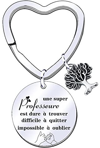 MNBVBV Porte Clef Maîtresse Cadeau Maîtresse école Cadeau de Fin d'année Scolaire Cadeau Maîtresse Noël Cadeau Maîtresse Cadeau Maîtresse d'école Cadeaux d'anniversaire Cadeaux de Noël Idée (1)