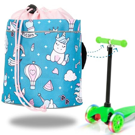 Knuffig - Laufrad Tasche für Kinder | Universelle Lenkertasche für Dreirad & Kinderfahrrad Weihnachten & Geburtstag (Einhorn Türkis)