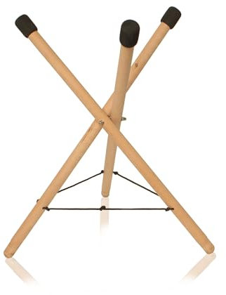 Fame FHSB-M Handpan Stand, Medium, Buche, Gepolstert, Faltbares Design, 66 cm Höhe, 1,2 kg Gewicht