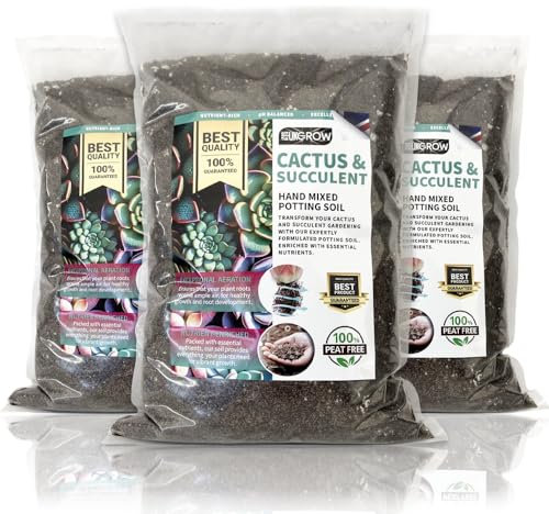 UKGROW 5L Cactus & Succulent Soil: The Ultimate Blend for Thriving Plants