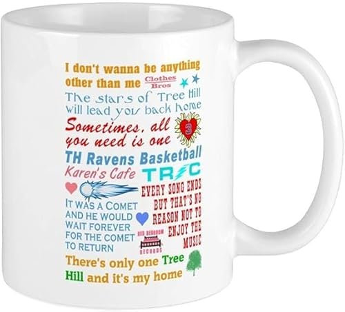 Nufar One Tree Hill Coffee Mug Funny Novelty Ceramics Tea Cup 11 oz
