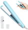 Planchas Del Pelo 2 In 1, Plancha De Pelo Profesional, Rizador De Cabello De Doble Uso, Alisador De Cabello Profesional Iónico De Cerámica, Plancha Pelo Mini, Plancha Pelo Para Viajes (Azul)