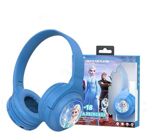 S&M Fashion Frozen Bluetooth Headphones for Kids, Wireless Over Ear Design, Soft Pads