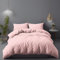 LivinEase Bettwäsche 155x220 - Mikrofaser Bettbezug 155x220 cm + 2 Kissenbezüge 80x80 cm - Bettwäsche - Rosa