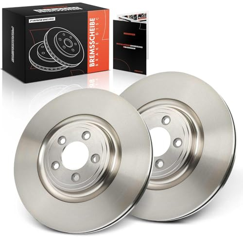 Frankberg 2x Bremsscheiben Vorne Belüftet ⌀355mm C2C25337, T2R5939 | Kompatibel mit XJ X350 X358, XJ X351, XF X250, XF Sportbrake X250, XK Cabriolet X150, F-Type Coupe X152, XK Coupe X150