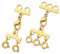 Huiguli 2 Pezzi Chiusure Collana a Strati, Oro 14K Goldplated Connettore per Collana, 2 3 Fili Fermagli Collana Dorato Set per Bracciali Gioielli Artigianali Collane Fai da Te