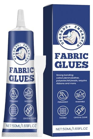 Stofffusionskleber | Stoffkleber nähen | Schneller Stoffkleber | Stoffkleber für Kleidung | Schnelltrocknender Stoffkleber | Langlebiger Textilkleber für synthetische Fasern aus Seide und Baumwolle