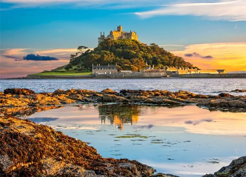 St Michael's Mount Puzzle 1000 Teile Erwachsene Historic Island Castle Puzzle Erwachsene 1000 Teile Puzzle