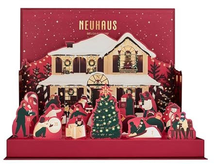 Neuhaus Pralinen Adventskalender 2024 Wert 200 €- Frauen & Männer Advent Kalender Belgische Praline, 24 Geschenke, Pflege Weihnachtskalender Frau, Adventkalender Damen