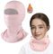 GFORI Winter Sturmhaube Winddicht Thermo Balaclava,Sturmmaske für Herren und Damen zum Skimaske, Outdoor Sport Radfahren kältefest Plus Fleece Gesichtsmaske Rosa- Einheitsgröße