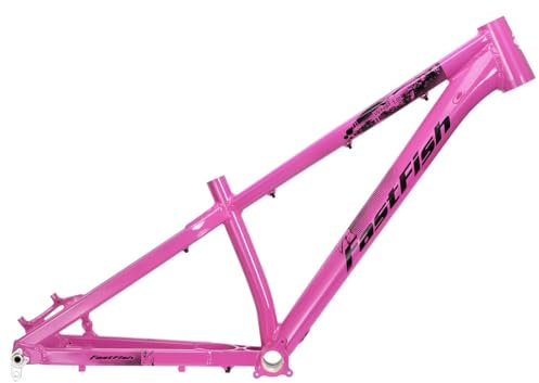 ZJHAHJY Dirt Jump Bike Rahmen 26er 27,5er XC/AM Mountainbike-Rahmen Scheibenbremse Aluminiumlegierung Hardtail-Rahmen Steckachse 12 x 142 mm (Farbe: Violett)