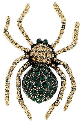 ANDRESLAD Einzigartige Brosche in Spinnenform Aus Retro-legierung Schmuck Modische Dekorative Brosche Mit Strasssteinen Für Mädchen