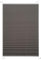 Brillant® Premium Plissee ohne Bohren zum Kleben, Plisseerollo mit Aluminium-Klebeleiste | Sonnenschutz & Sichtschutz für Fenster & Balkontür | Grau | 60x130 cm (BxH)