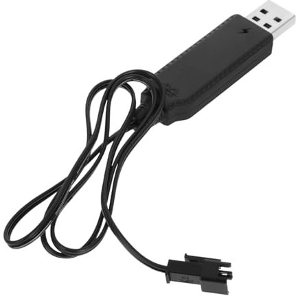 Toddmomy Usb Charging Cable for 3.7V Lithium Battery - Compatible with Bubble Machines and Electric Toys Safe and Reliable Power Cord for Extended Playtime