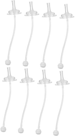 Supvox 2 Sätze Lernen Sie Eine Tasse Wasser Zu Trinken Strohhalme Milchstrohhalm Universal Strohhalm Für Babyflaschen Babyflaschen Strohhalm Ersatz Breite Öffnung 4 Stück * 2